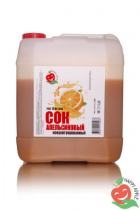 Концентрированный сок Апельсиновый  HAPPY APLE ( канистра 5л.) — купить в Махачкале
